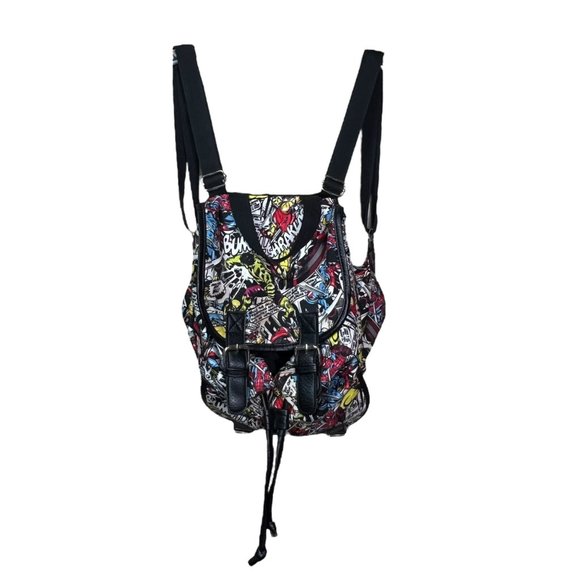 Marvel Flap Over Comic Slouch Backpack Loungefly Avengers Wolverine Thor - Picture 7 of 11